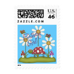 Girl Birthday Bugs Postage