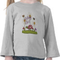 Girl Birthday Bugs t-shirts