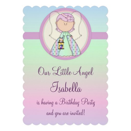 472+ Angel Birthday Invitations, Angel Birthday Announcements &amp; Invites ...