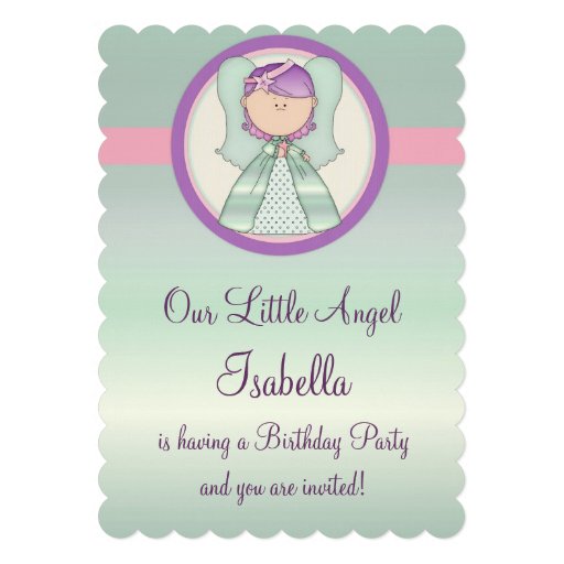 472+ Angel Birthday Invitations, Angel Birthday Announcements &amp; Invites ...