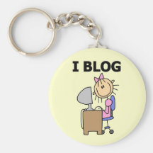 Girl Blogger Tshirts and Gifts Key Chains