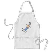 Girl Blue Soccer Uniform Tshirts and Gifts aprons