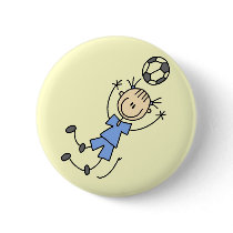 Girl Blue Soccer Uniform Tshirts and Gifts buttons
