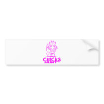 GIRL BOAR HUNTING BUMPER STICKERS