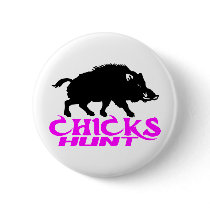 GIRL BOAR HUNTING BUTTONS