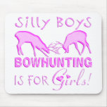GIRL BOWHUNTER DEER MOUSE PAD