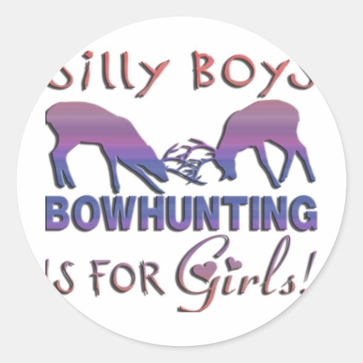 GIRL BOWHUNTER DEER STICKER
