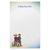 Girl & boy with mushrooms Stationery by Kidsplanet Girl & boy with mushrooms Stationery