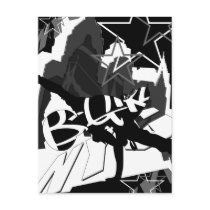 Girl Break Dancer Silhouette Postcard
