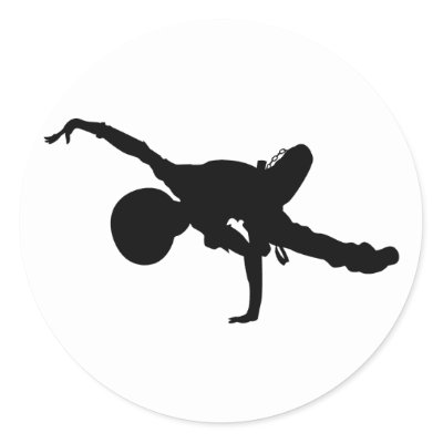 Break Dancers Silhouette