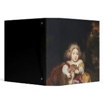 Girl Caressing a Fawn Binders