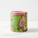 Girl & Cat_mug by VioDeSign Girl & Cat_mug