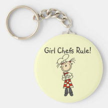 Girl Chefs Rule Keychain