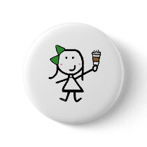 Girl & Coffee buttons