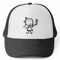 Girl & Coffee hats by littlelizzylou Girl & Coffee hats