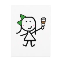 Girl & Coffee postcards
