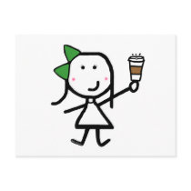 Girl & Coffee postcards
