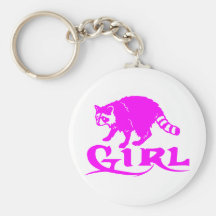 GIRL COON HUNTING KEY CHAIN