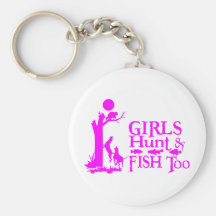 GIRL COON HUNTING KEYCHAINS