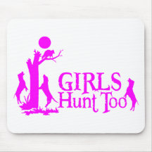 GIRL COON HUNTING MOUSEPAD