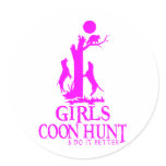 GIRL COON HUNTING stickers