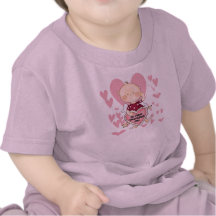 Girl Cupid 1st Valentine Tshirts and Gifts