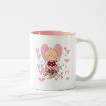 Girl Cupid 1st Valentine Tshirts and Gifts Mugs