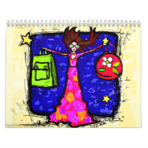 girl cutes wall calendar