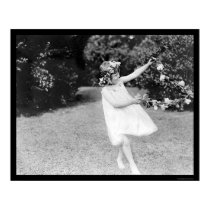 Girl Dancing with Flowers in Her Hair 1910 posters by lc_vintagephotos Girl Dancing with Flowers in Her Hair 1910 posters