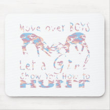 GIRL DEER HUNTER MOUSE PAD