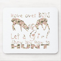 GIRL DEER HUNTER MOUSE PADS