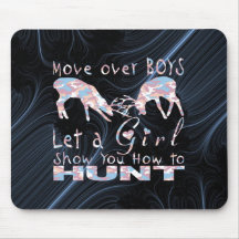 GIRL DEER HUNTER MOUSE PADS