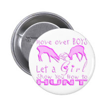 GIRL DEER HUNTING PIN