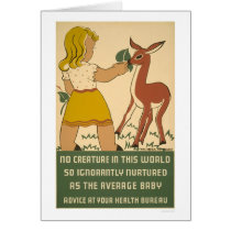 Girl Deer Nutrition 1938 WPA cards