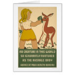 Girl Deer Nutrition 1938 WPA cards