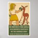 Girl Deer Nutrition 1938 WPA posters