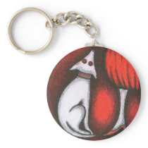 Girl & Dog keychains
