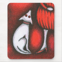 Girl & Dog mousepads