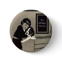 Girl & Dog The Milling Gowns buttons