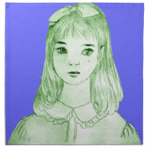 girl drawing manga japan napkin