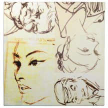 girl drawing manga japan napkin
