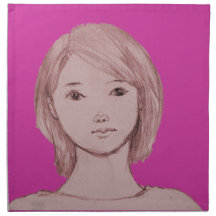 girl drawing manga japan napkins