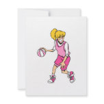 Girl dribbles personalized announcement
