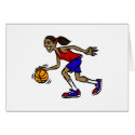 girl dribbling