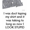 Girl duct tape Shirt by bamtvrocks Girl duct tape Shirt