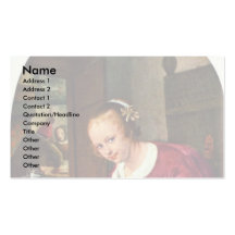 Girl Eating Oysters., Oestereetstertje  By Jan Ste Business Cards