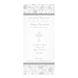 Girl Elegant Cross Christening Invitations