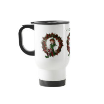 Girl Elf Personalized Christmas Holiday Mug by SmilinEyesTreasures Girl Elf Personalized Christmas Holiday Mug