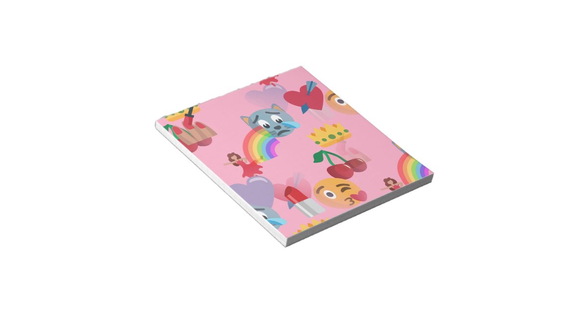 girl emoji note pad Zazzle
