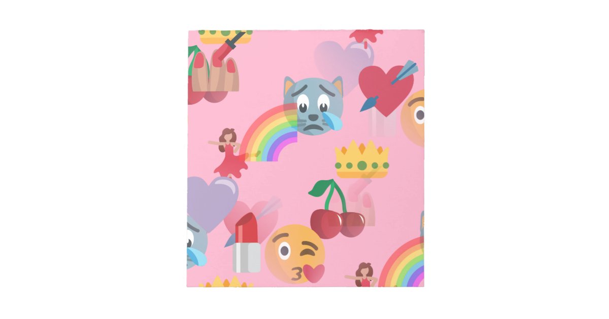 girl emoji note pad Zazzle